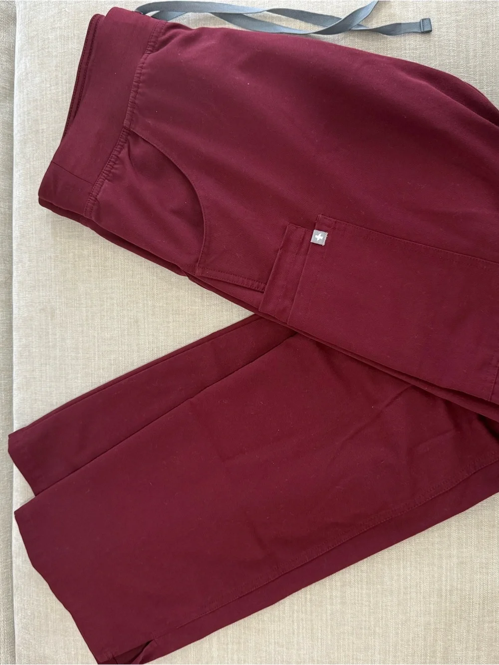 FIGS Kade Cargo Pants Maroon